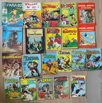 Stripboeken 21x divers, o.a. Tarzan, Korak, Suske & Wiske