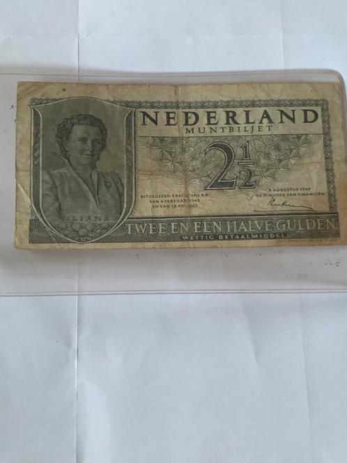 2,5 gulden biljet uit 1949. 2 letter serie., Postzegels en Munten, Bankbiljetten | Nederland, 5 gulden, Ophalen of Verzenden