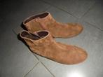 w4) nieuw leer suede bruin lage laarsjes Gabor mt 6,5 H = 40, Bruin, Verzenden, Lage of Enkellaarzen, Gabor