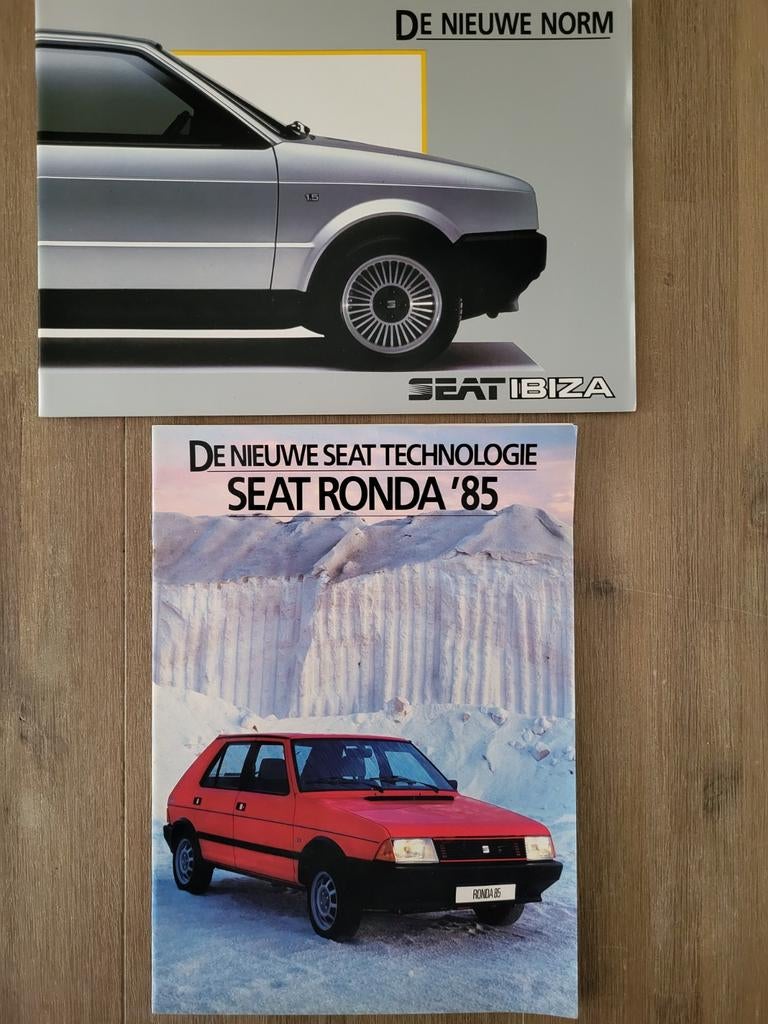 Autofolder Seat Ibiza 1984 en Ronda1985, Ophalen of Verzenden, Overige merken