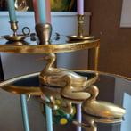 Drie Messing Eenden - Decoratieve Beelden, Ophalen of Verzenden, Gebruikt