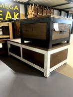 Wit met walnoot salon tafel, Ophalen, Nieuw