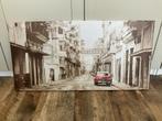 Schilderij Havanna 80x40cm, Ophalen, Zo goed als nieuw, Schilderij, 75 tot 100 cm