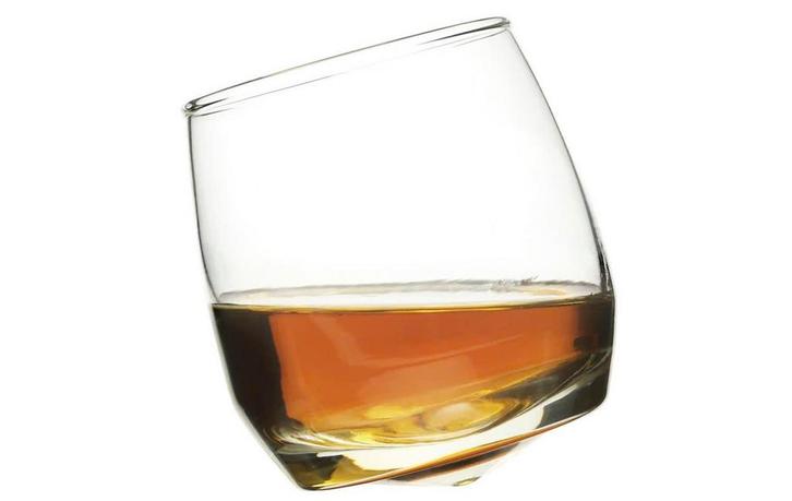 Whiskey glazen set 6 stuks Sagaform Rocking Whiskey Tumbler., Antiek en Kunst, Antiek | Glas en Kristal, Ophalen of Verzenden