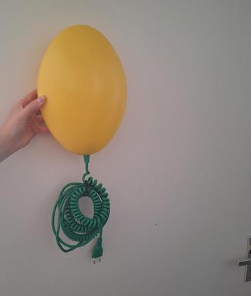 Vintage Ikea Löv lamp UFO lamp space age groen geel ballon beschikbaar voor biedingen