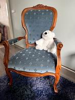 vintage stoel, fluweel bekleding, comfortabel, Ophalen
