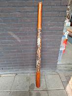 Didgeridoo bamboe handgeschilderd, Muziek en Instrumenten, Blaasinstrumenten | Didgeridoos, Ophalen, Zo goed als nieuw