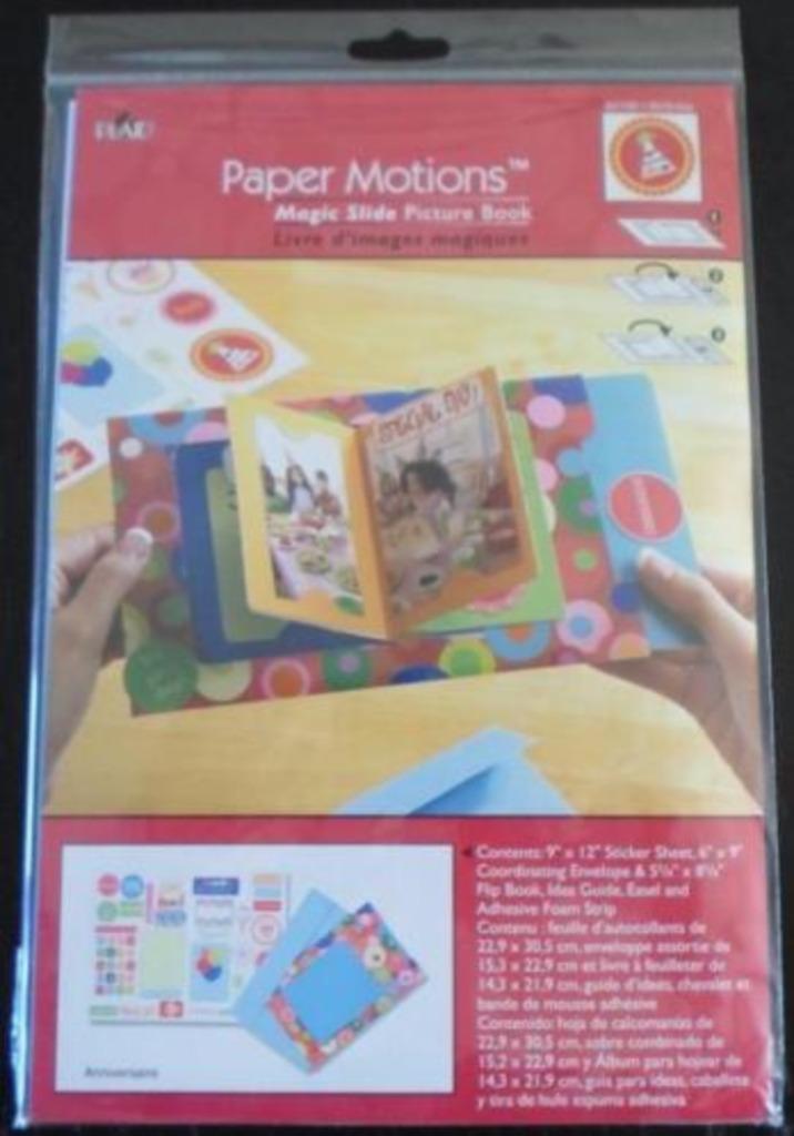 Kaarten Maken Paper Motions Magic Slide Picture Book Birthda, Hobby en Vrije tijd, Kaarten | Zelf maken, Nieuw, Blanco kaart of Basiskaart