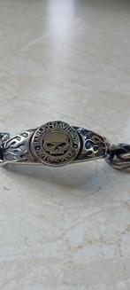 Harley Davidson armband Skull RVS, Verzenden, Nieuw, Zilver, Staal