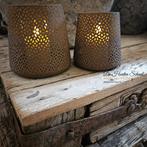Windlicht Roest met Uitneembaar Glas, Ophalen, Nieuw, Overige materialen, Minder dan 25 cm