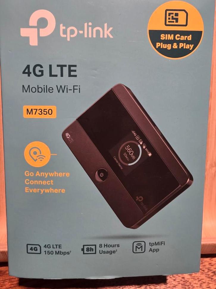 TP-Link M7350 4G LTE Mobiele Wi-Fi Router, Computers en Software, Accesspoints, Zo goed als nieuw, Ophalen of Verzenden