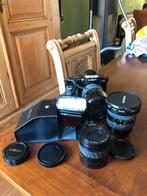 Minolta Dynax 5000i met lenzen en flitser, Audio, Tv en Foto, Fotocamera's Analoog, Ophalen of Verzenden, Gebruikt, Spiegelreflex