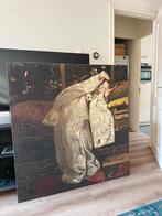 Kunst op canvas - Meisje in witte kimono, Ophalen