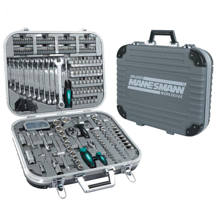OPRUIMING! MANNESMANN 232-delige gereedschapskoffer (NIEUW), Auto diversen, Autogereedschap, Nieuw, Ophalen of Verzenden