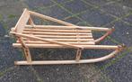 Slee met rugleuning, Ophalen, Gebruikt, Rugleuning, Hout