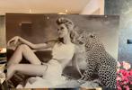 Glasschilderij - vrouw panter - Ter halle, Antiek en Kunst, Kunst | Schilderijen | Modern, Ophalen