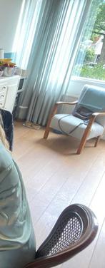 Lichtdoorlatende grijs groene gordijnen, Huis en Inrichting, Stoffering | Gordijnen en Lamellen, Ophalen, Gebruikt, Overige kleuren