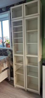 Billy boekenkasten met glazen deur en opzetdeel, Huis en Inrichting, Ophalen, Zo goed als nieuw