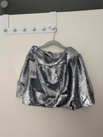 Zilveren pailletten rok Zara (nieuw met label), Meisje, Nieuw, Ophalen of Verzenden, 146 t/m 152