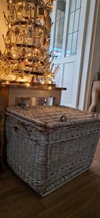 oude bakkersmand ~ brocante rieten mand, Antiek en Kunst, Ophalen of Verzenden