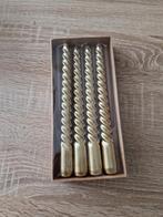 Set van 4 goudkleurige kaarsen – Nieuw in verpakking, Ophalen of Verzenden
