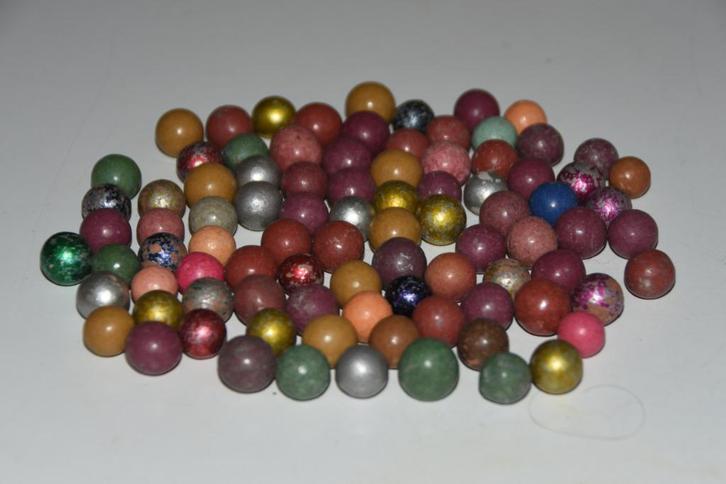 Antieke kleiknikkers knikkers speelgoed, Antiek en Kunst, Antiek | Speelgoed, Ophalen of Verzenden