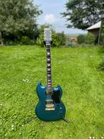 Harley Benton DC-DLX Gotoh SG Pelham Blue, Muziek en Instrumenten, Ophalen, Zo goed als nieuw, Solid body, Overige merken