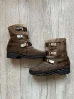 Luna leren vintage bont laarzen, Luna, Bruin, Lage of Enkellaarzen, Ophalen of Verzenden