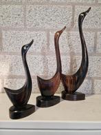 3 Art deco houten vogels, Ophalen of Verzenden