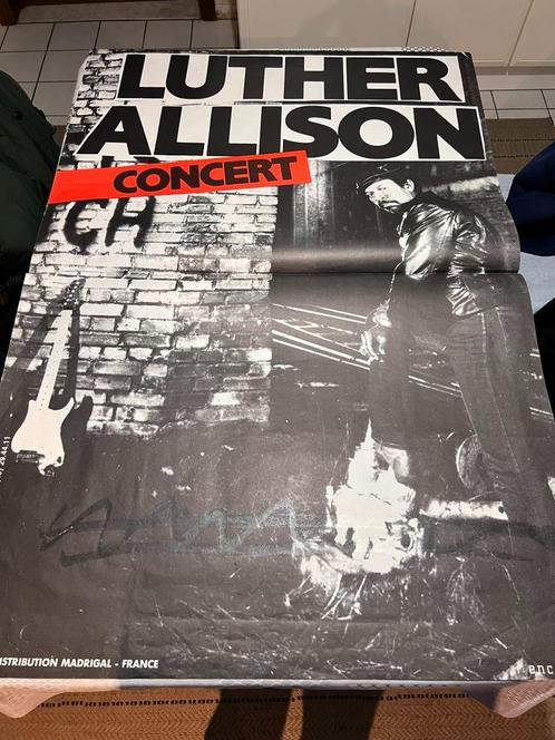 Vintage Poster Luther Allison Concert, Verzamelen, Posters, Gebruikt, Muziek, Deurposter of groter, Rechthoekig Staand, Ophalen of Verzenden