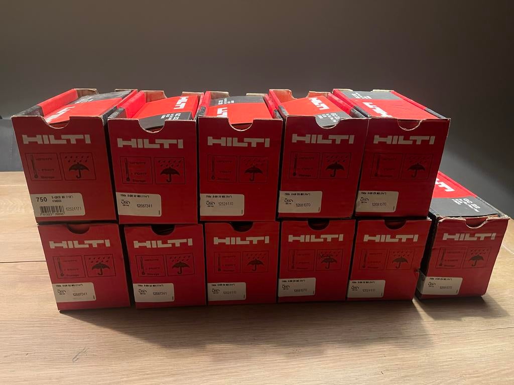 Hilti nagels GX 3, Doe-het-zelf en Verbouw, Gereedschap | Handgereedschap, Nieuw, Ophalen of Verzenden