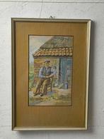 Hein Kray aquarel boer 1937, Ophalen of Verzenden
