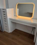 Ikea make up SET tafel, ladeblok, spiegel met verlichting, Huis en Inrichting, Tafels | Kaptafels, Ophalen of Verzenden, Gebruikt