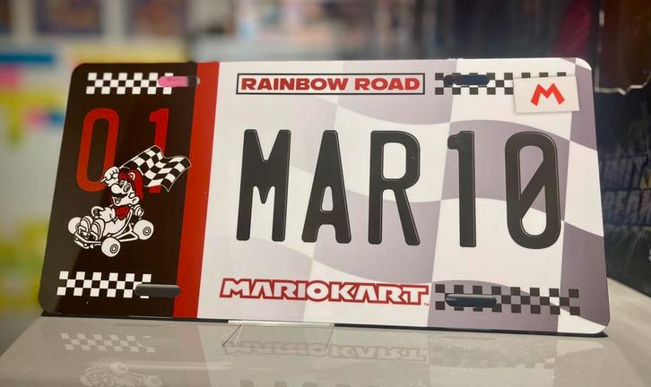 Nintendo kentekenplaat - Mario Kart - Mario *LIMITED ED*, Verzamelen, Poppetjes en Figuurtjes, Nieuw, Ophalen of Verzenden