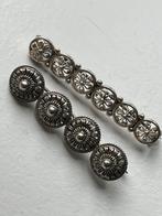 Antieke zilveren broche 2 stuks, Ophalen of Verzenden, Zilver, Broche