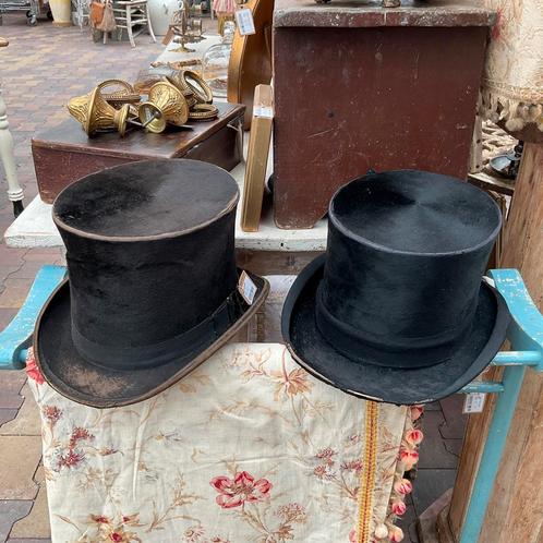 Shabby zwarte hoge hoed €25 per stuk *floor epe*, Kleding | Heren, Hoeden en Petten, Ophalen of Verzenden