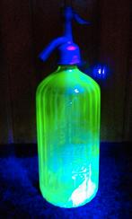 Antiek Anna Groen Uranium Glazen Spuitfles Fles, Antiek en Kunst, Antiek | Glas en Kristal, Ophalen of Verzenden