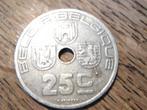 Belgie 25 Centimes 1938 (NL-F), koning Leopold III #13, Verzenden, Overig, Losse munt