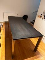 PRACHTIGE DESIGN TAFEL 90x220 RVS, 200 cm of meer, Zo goed als nieuw, Rechthoekig, 50 tot 100 cm