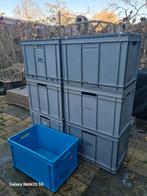 7 Rako Kratten - 6 Grijs, 1 Blauw, Doe-het-zelf en Verbouw, Kratten en Dozen, Gebruikt, Minder dan 35 cm, Minder dan 50 cm, Ophalen of Verzenden