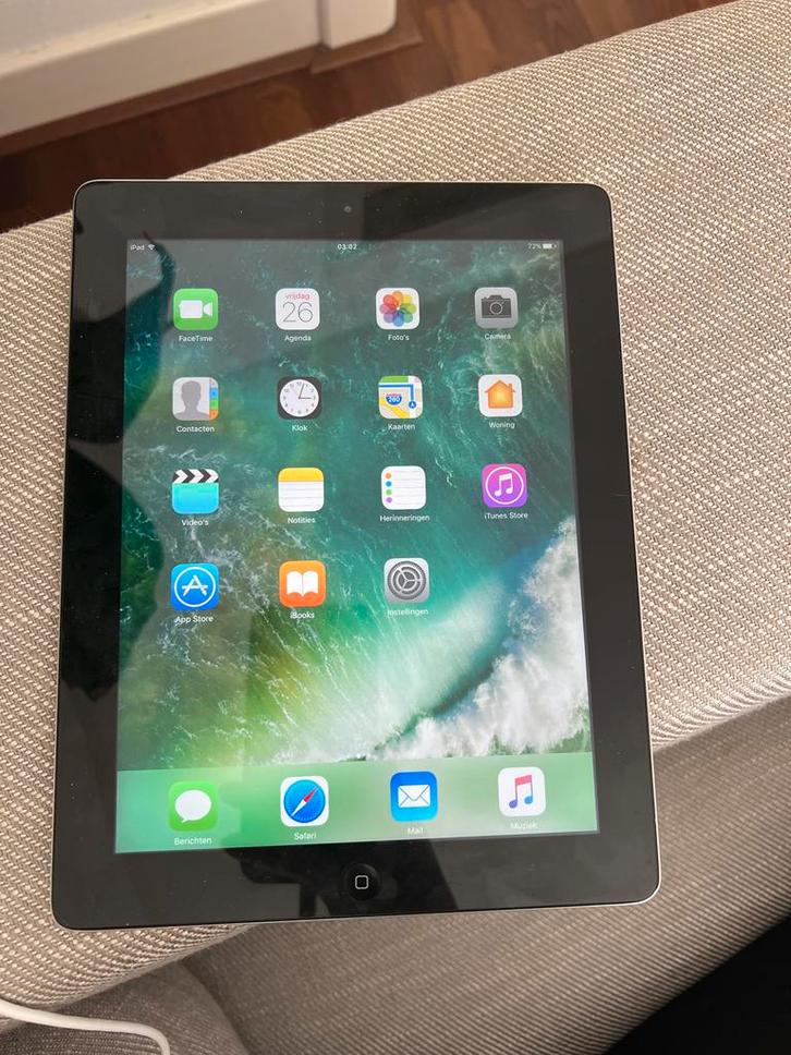 Apple iPad 4 16GB - Prima voor basisgebruik!, Computers en Software, Apple iPads, Gebruikt, Apple iPad, Wi-Fi, 9 inch, 16 GB, Zwart