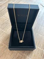 Prachtige geelgouden ketting met diamanten van Valkiers BE, Verstelbaar, Ophalen of Verzenden, Zo goed als nieuw, Goud
