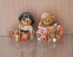 2 CHERISHED TEDDIES PIRAAT en WAARZEGSTER ZIGEUNERIN CARRIE, Ophalen of Verzenden, Nieuw, Beeldje, Cherished Teddies