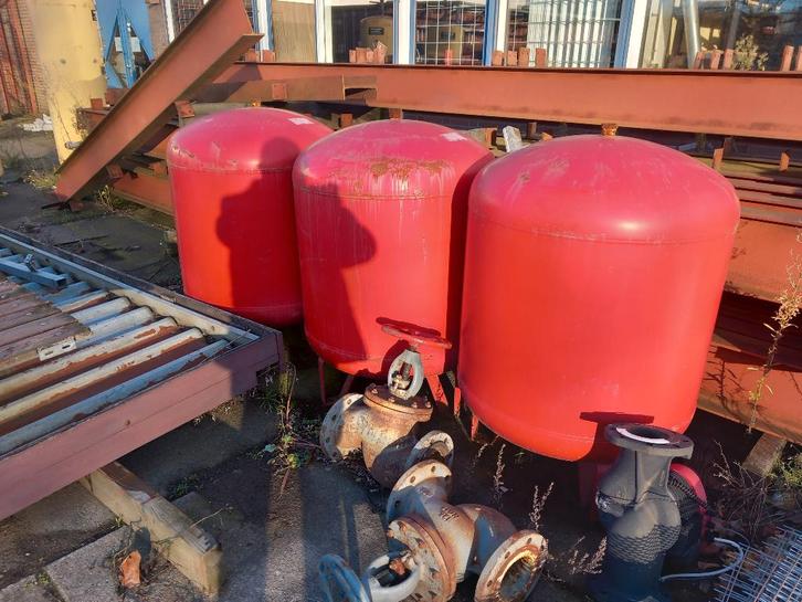 3x Drukvat, buffervat, Carbid tank, Doe-het-zelf en Verbouw, Compressors, Gebruikt, 100 liter of meer, Ophalen