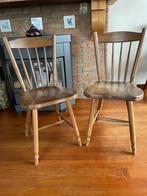 Twee houten stoelen, Ophalen, Gebruikt, Twee, Bruin