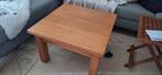 eikenhout Bijzettafel met salontafel, Ophalen, Gebruikt, Eikenhout, 50 tot 100 cm