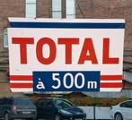 Super groot en zwaar emaille bord TOTAL️⛽️, Ophalen, Reclamebord, Gebruikt, .