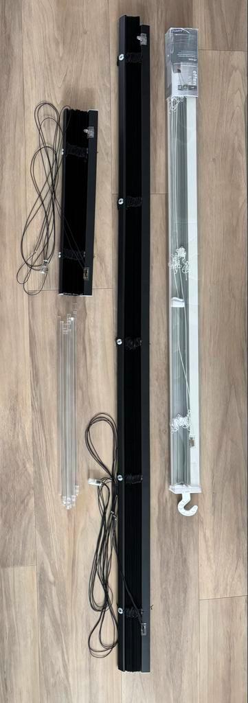 Aluminium Jaloezieën - Zwart & Wit - 25mm, Huis en Inrichting, Stoffering | Gordijnen en Lamellen, Zo goed als nieuw, 150 tot 200 cm