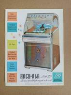 Flyer: Rock-ola 1458 (1958) jukebox, Verzamelen, Automaten | Jukeboxen, Verzenden, Gebruikt, Voor 1950, Rock Ola