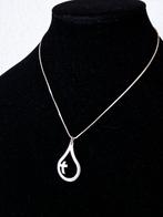 Sporrong Zweden - Zilveren druppel hanger met collier, Sieraden, Tassen en Uiterlijk, Antieke sieraden, Ophalen of Verzenden, Zilver